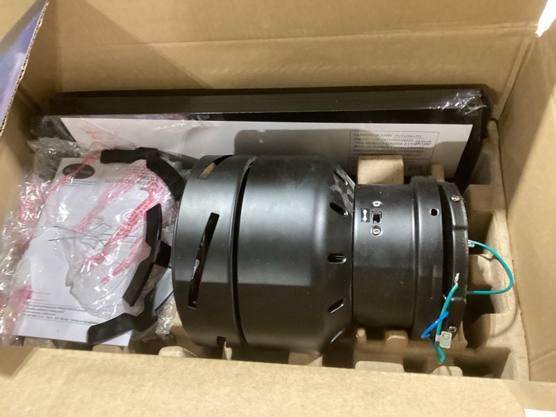 Condition photo showing Good Condition for Harbor Breeze Bristle 44-in Matte Black with Black/Jacobean Blades LED Flush Mount Ceiling