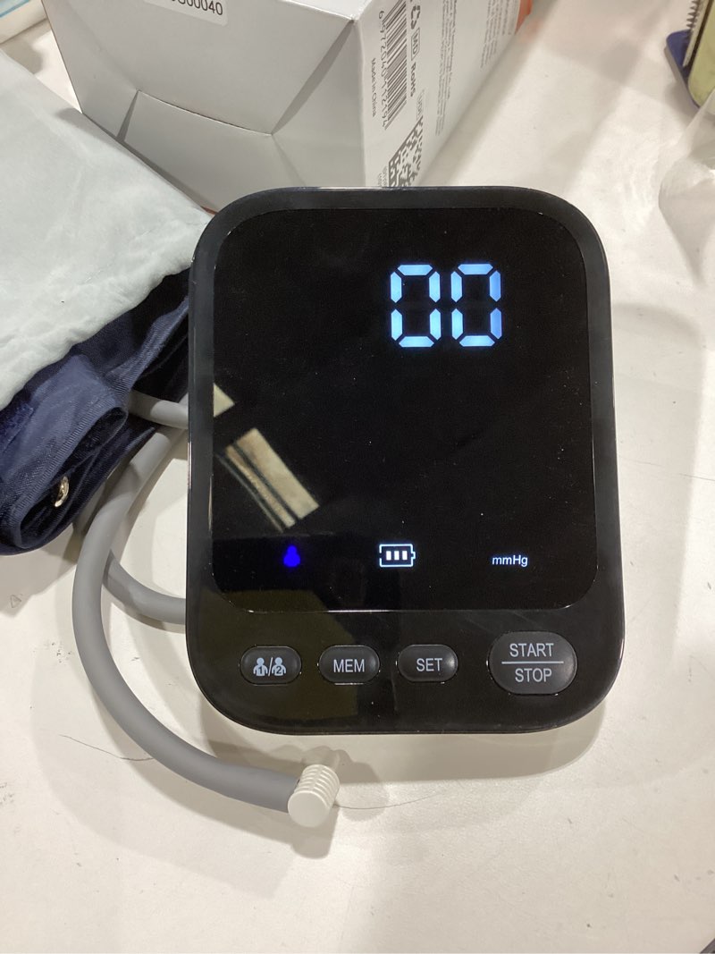 Condition photo showing Good Condition for Blood Pressure Machine, Automatic Upper Arm Blood Pressure Monitor with 2x199 readout, 4.5 inch Backlit Large Screen Adjustable Large Cuff 9 to 17 inches - arrhythmia and Home Hypertension Detector