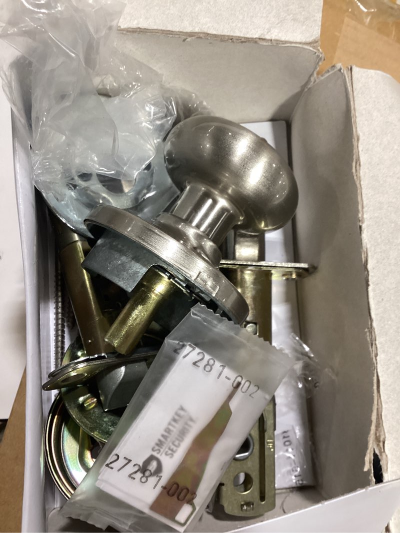 Condition photo showing New/Like New for RELIABILT Baron Satin Nickel Interior or Bed/Bath Privacy Door Knob