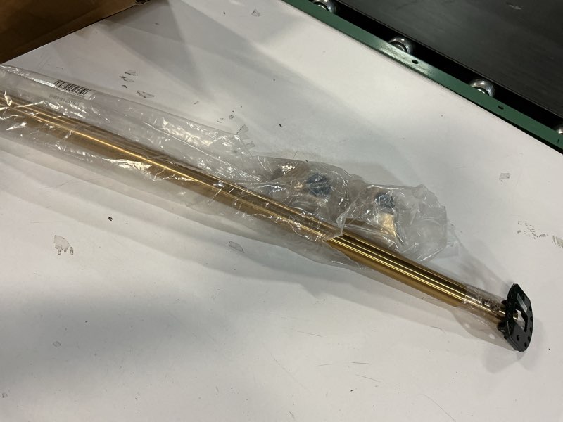 Condition photo showing Good Condition for Moen Brushed Gold 72-Inch Adjustable Permanent Mount Curved Shower Curtain Rod, CSR2164BG Brushed Gold Shower Rod