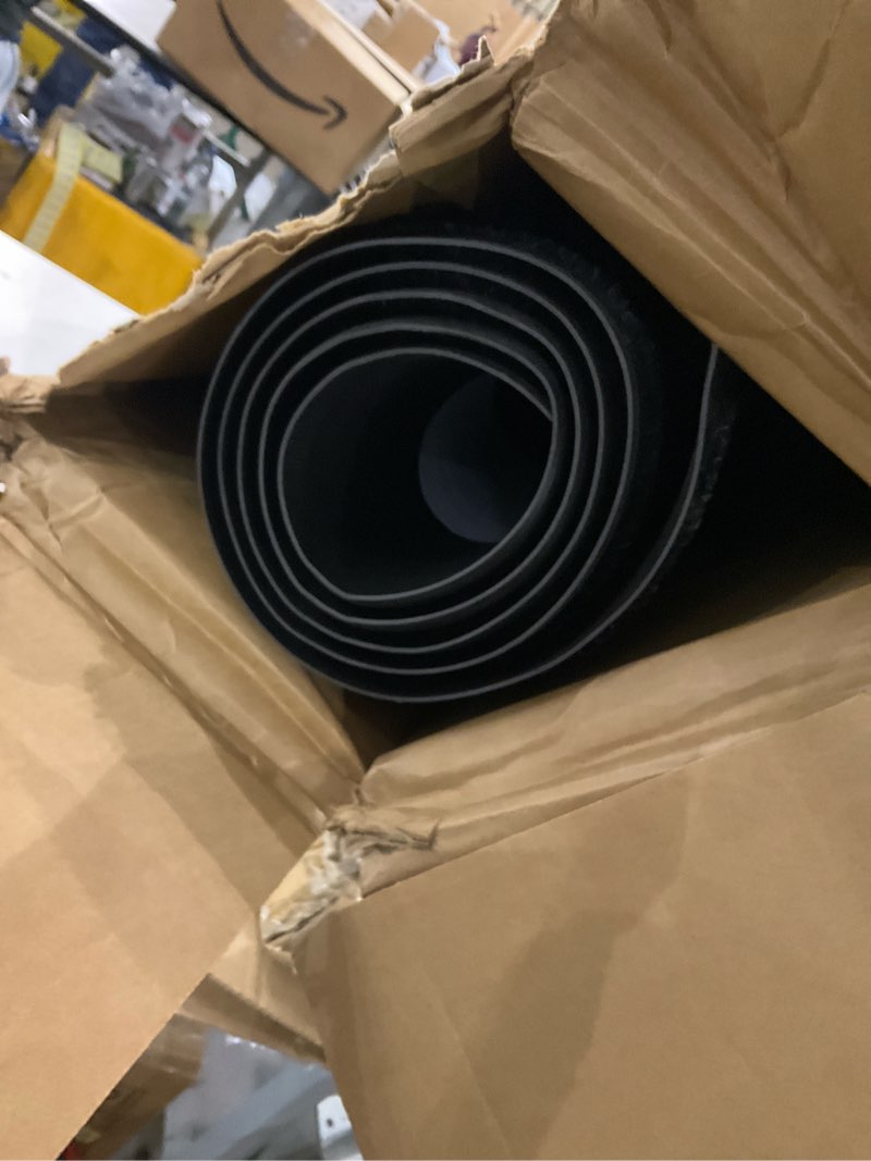 Condition photo showing As Is for Notrax 109 Brush Step Carpeted Indoor/Outdoor Entrance Mat for Home or Office, 4' x 6', Absorbent Slip Resistant Heavy Duty Entry Mat, Charcoal, 109S0046CH 4' x 6' (Rectangular) Charcoal Solid