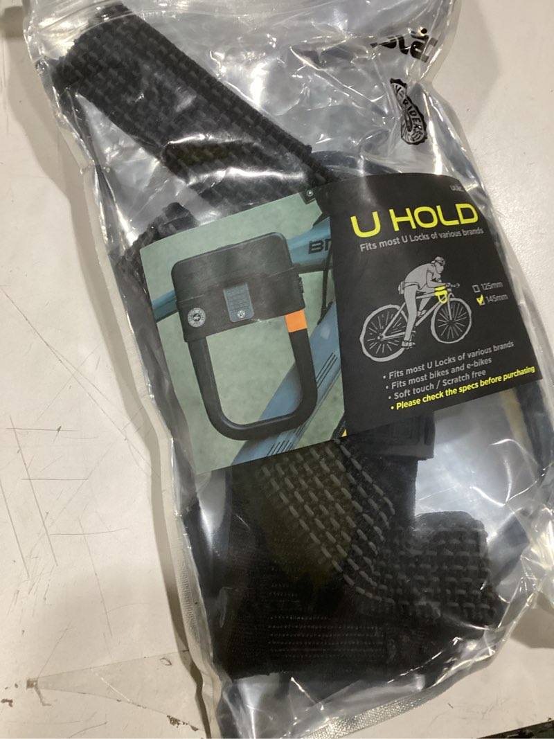 Condition photo showing New/Like New for ULAC U Hold Universal Bike U Lock Holder, D Lock Holder, Lock Mount - S (125mm) S???(125mm) Black