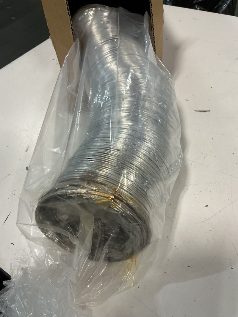 Condition photo showing As Is for 4 inch 25 feet r4.2 insulated flexible duct | high-efficiency thermal insulation | suitable for heating & cooling 4 in 25 ft(r4.2)