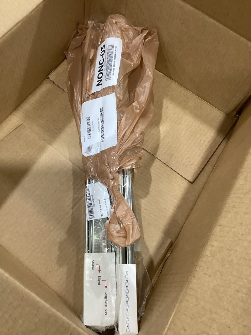 Condition photo showing Good Condition for 1 pair | soft close drawer slides 22 inch, hbl’ heavy duty cabinet drawer slides replacement - ball bearing full extension, 200 lb capacity, made of cold-rolled steel, rust-resistant & long-lasting. 22" drawer slide 1 pair silver