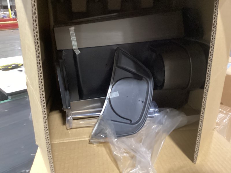 Condition photo showing As Is for keurig k-elite single serve k-cup pod coffee maker, with strength and temperature control, iced coffee capability, 8 to 12oz brew size, programmable, brushed silver