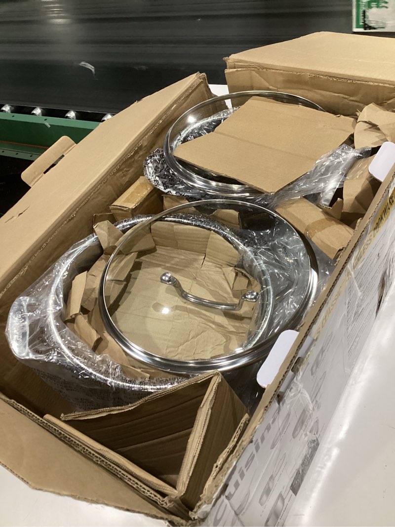 Condition photo showing Good Condition for (incomplete parts)cuisinart 77-11g stainless steel 11-piece set chef's-classic-stainless-cookware-collection