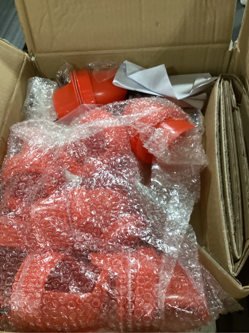 Automatic Chicken Feeder 60lb Large Metal Poultry Feeding Equipment,8 No-Waste Ports with Locking Li