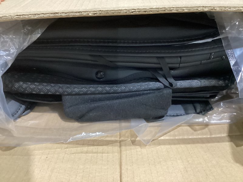 Condition photo showing Good Condition for TTX LIGHTING 7 Seat Cover Full Set Custom Fit for Nissan Pathfinder 2022 2023 2024 2025 Waterproof Breathable Leather Seat Protector with Airbag Compatible Automotive 7 Seat Cushions Cover(Black) #073 Black 7 Seats