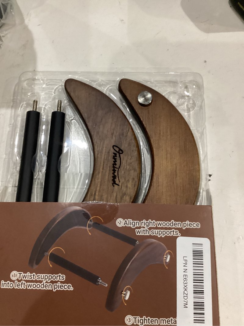 Condition photo showing Good Condition for acoustic guitar stand, clip-on self-standing solid wood guitar stand, portable lightweight guitar stand floor, guitar holder for travel and stage, gift for acoustic, classic and folk guitar l-size