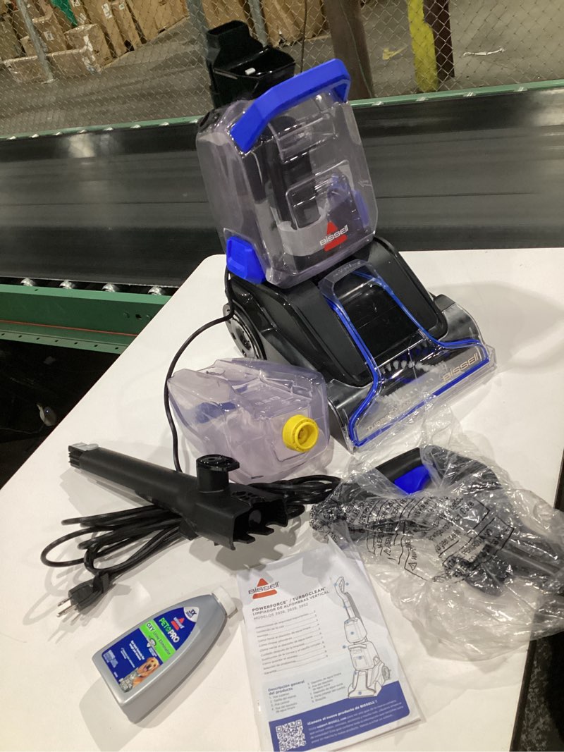 Condition photo showing Good Condition for (NOT TESTED) BISSELL TurboClean, Upright Carpet Cleaner, Pro Max Clean & Protect + Oxy Urine Eliminator Formula Included, 3952