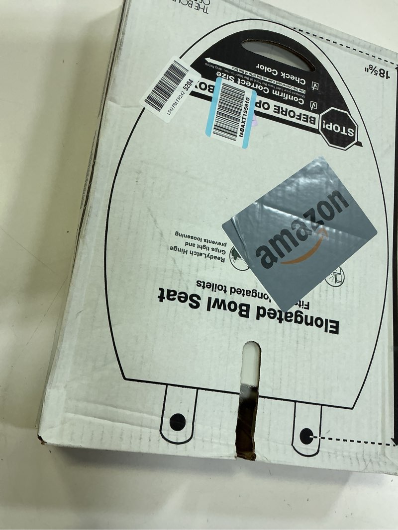 Condition photo showing New/Like New for KOHLER 4636-RL-0 Cachet ReadyLatch Elongated Toilet Seat Slow Close, Soft Close Toilet Seat Quiet Lid, Contoured Grip-Tight Bumpers Installation Hardware, Apartment Essentials, White White Elongated Ready Latch