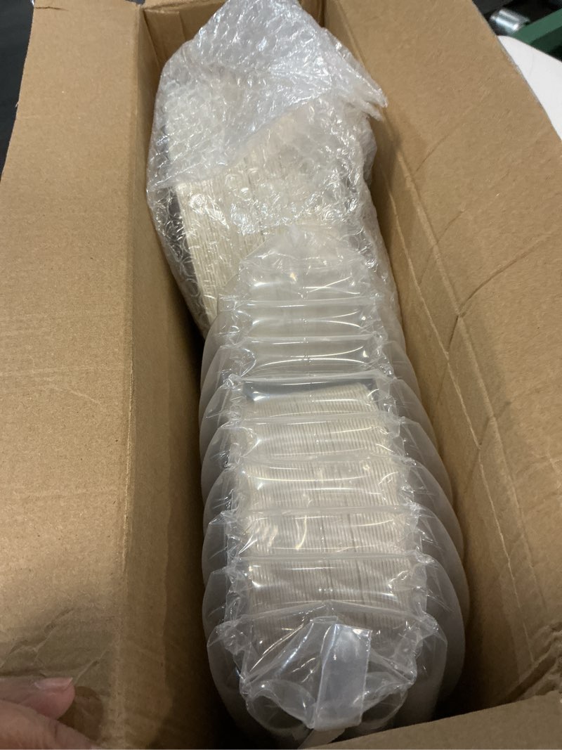 Condition photo showing Good Condition for U-QE 100Piece Thanksgiving Plates Disposable - Ivory Gold Plastic Plates Disposable Heavy Duty - High End Disposable Plate for Thanksgiving Including 50PCS 9 '' Dinner & 50PCS 6.5 '' Dessert Plate Lvory Gold