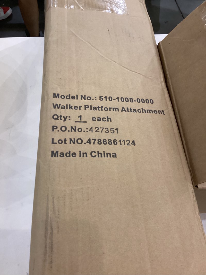 Walker platform attachment
