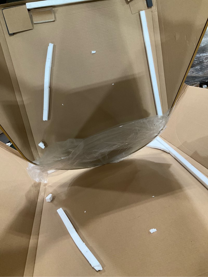 Condition photo showing Good Condition for arched wall mirror for bathroom,mirrors for wall,24''x36'',vanity mirror for bedroom dresser, entryway, living room, metal frame (36''x24'',gold) gold 36"l x 24"w