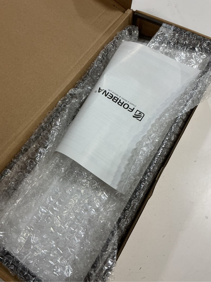 Condition photo showing Good Condition for Forbena White Floating Shelves for Bathroom Organizer Over Toilet, Bathroom Shelves Wall Mounted with Towel Rack, Corner Wall Shelf for Bedroom Decor Kitchen Storage (White-Dark Grey, Set of 2) 2. White-dark Grey