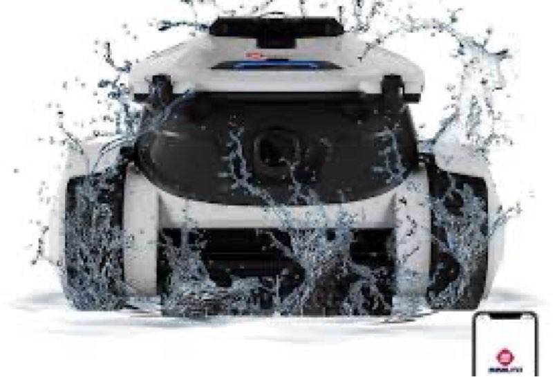 Hydrus Shark Plus Robotic Pool Vacuum Cleaner for Inground Pool, Cordless Waterline Cleaning, Wall - Climbing. Intelligent Route Newitem