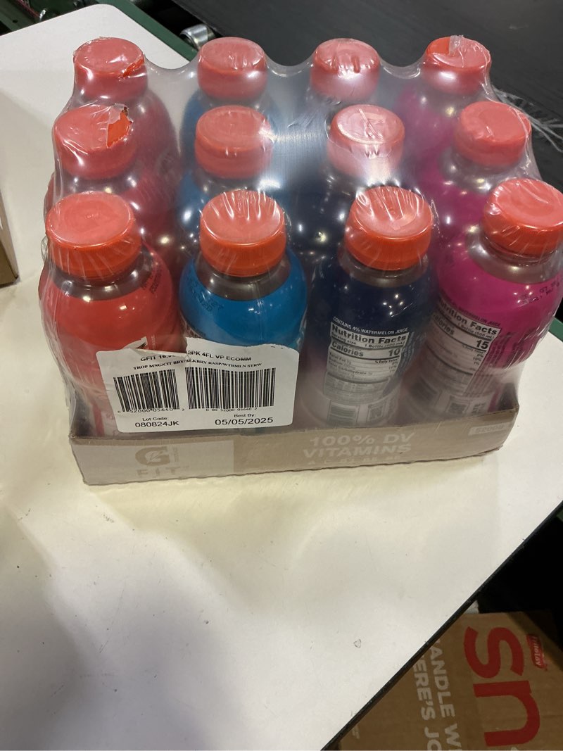 Condition photo showing Good Condition for (Best by 05 / 05 / 2025 )Gatorade Fit Electrolyte Beverage  Healthy Real Hydration  New 2.0 4 Flavor Variety Pack  16.9.oz Bottles (12 Pack)