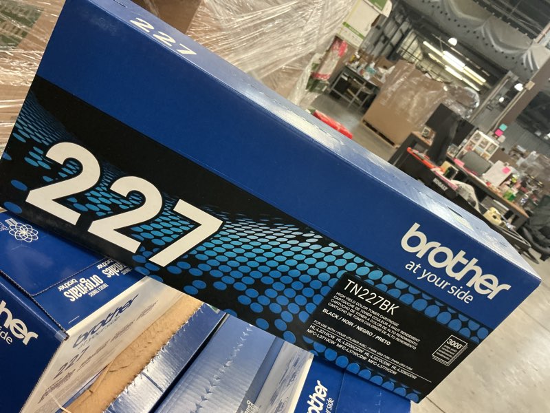Condition photo showing New/Like New for brother genuine tn227, tn227bk, high yield toner cartridge, replacement black toner, page yield up to 3,000 pages, tn227bk, amazon dash available