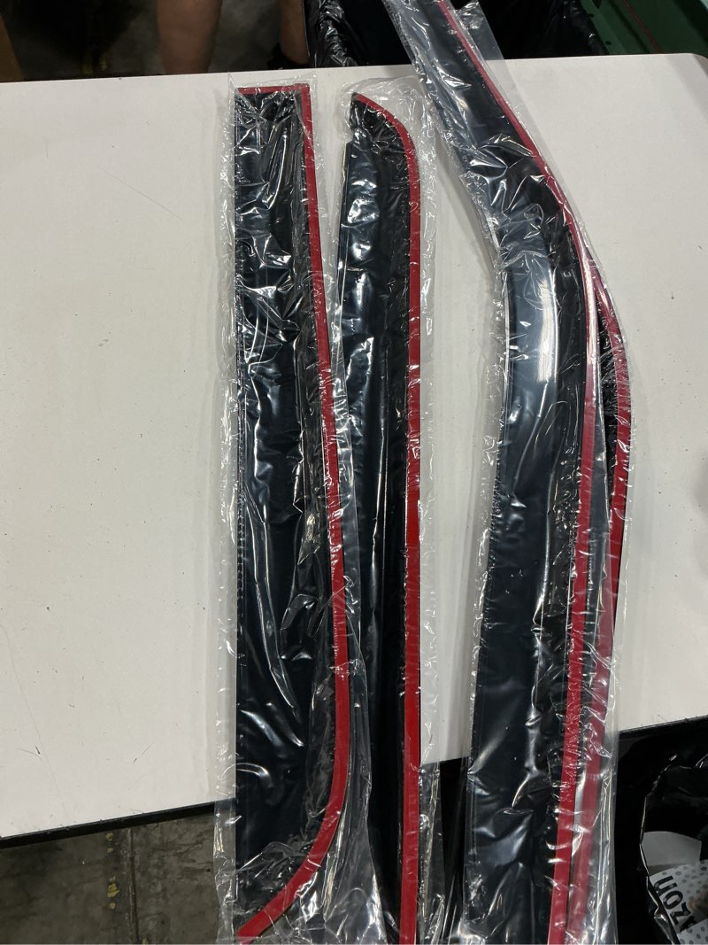 Condition photo showing New/Like New for kpy rain guards fit for 2015-2026 ford f150 supercrew, out-channel window visor vent deflector 4pc, truck accessories for 2017-2026 f150 raptor f250 f350 f450 f550 super duty crew cab (full-size cabs) 2015-2026 f150 supercrew