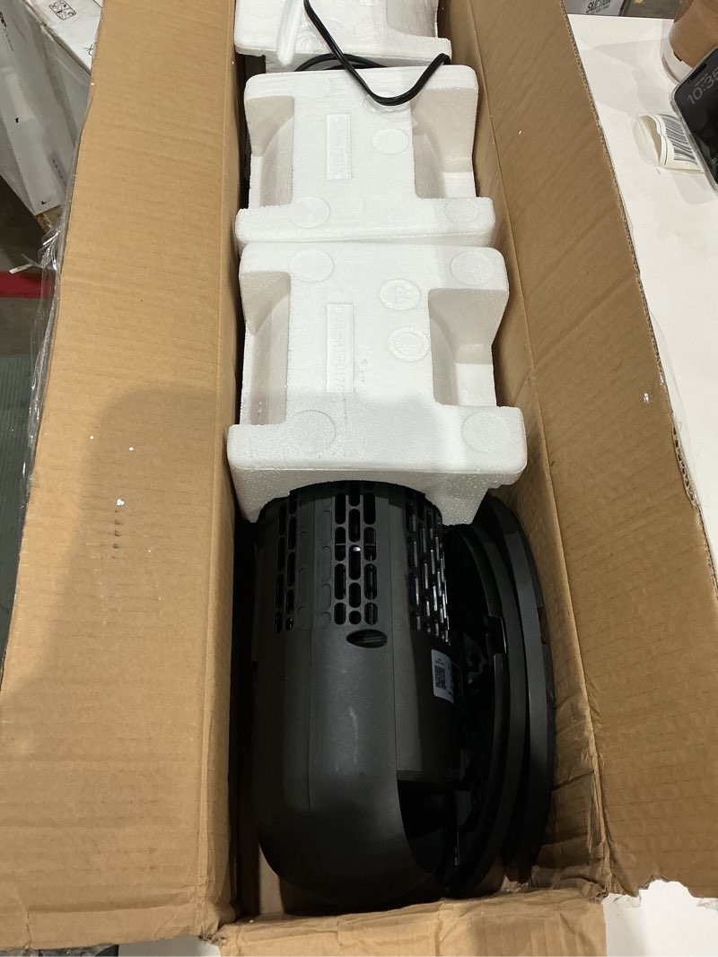 Condition photo showing Good Condition for dreo tower fan for bedroom, 90° oscillating standing fans for room with 4 speeds, 3 modes, 28db quiet for sleep, 25ft/s velocity, 8h timer, remote, living room, office, home, black