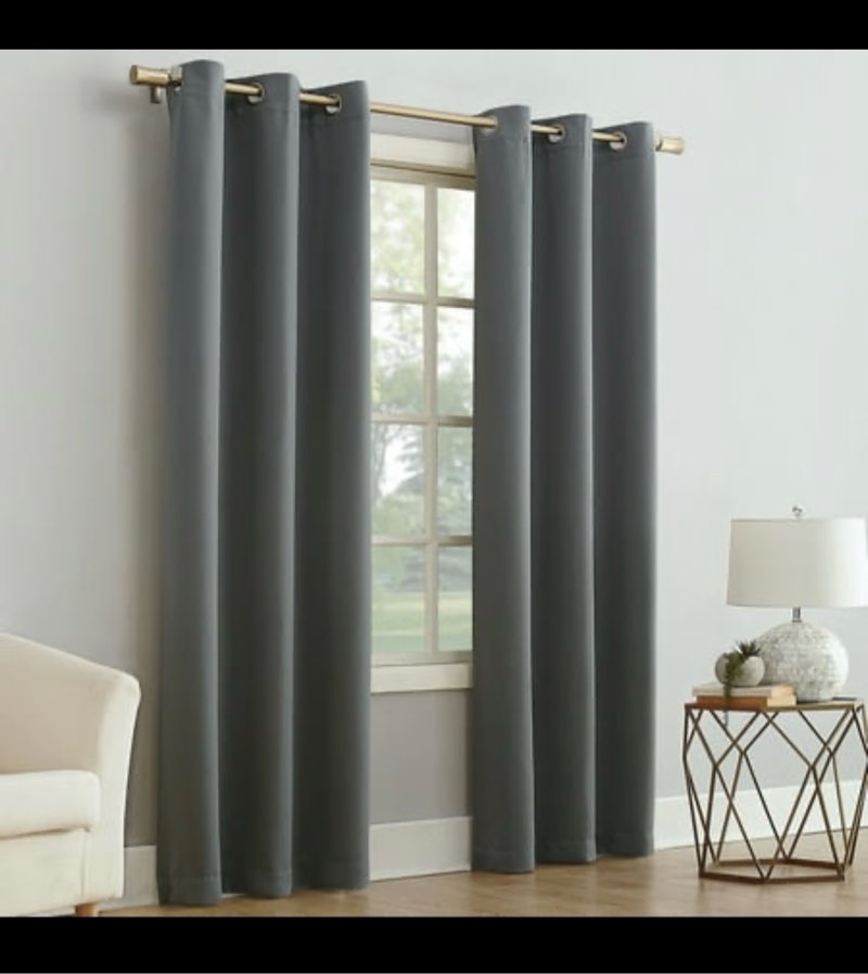 mainstays blackout grommet single curtain panel, 1 panel, gray, 40"w x 84"l