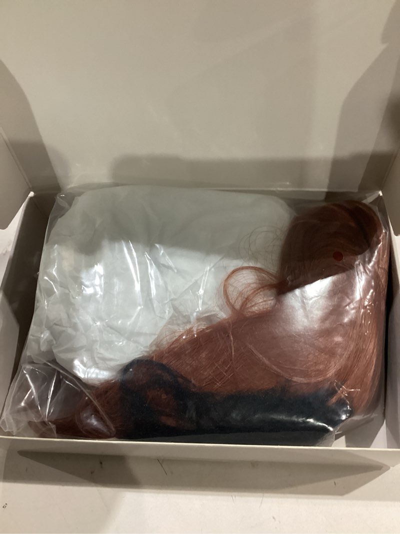 Condition photo showing Good Condition for Copper Synthetic Hair Toppers for Women with Thinning 3D 360° Cover Clip in Wispy Bangs Upgraded Adjustable Bandage 24 Inch Long Layered 24 Inch Copper