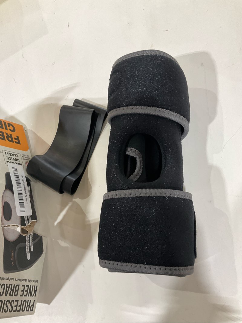 Condition photo showing Good Condition for DR. BRACE ELITE Knee Brace with Side Stabilizers & Patella Gel Pads for Maximum Knee Pain Support and fast recovery for men and women-Please Check How To Size Video (Mercury, Medium) Medium Mercury