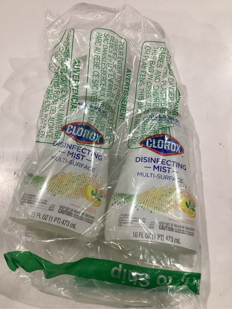 Condition photo showing New/Like New for clorox disinfecting mist sanitizing and disinfectant spray, 16 oz, lemon and orange blossom