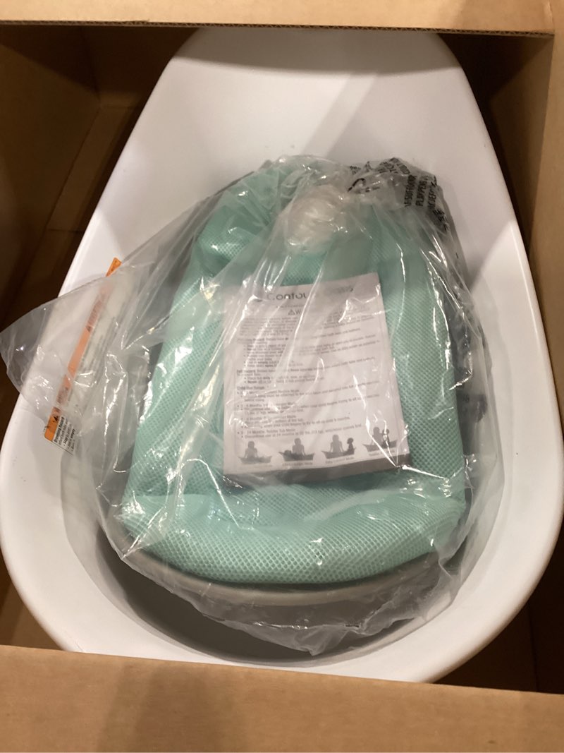 Condition photo showing Good Condition for contours oasis 4-in-1 baby bathtub, infant bath seat, newborn toddler support, portable, quick-dry mesh pad, grow-with-me, comfortable, cleanable, compact, non-slip base, blue and white, 0-24 months