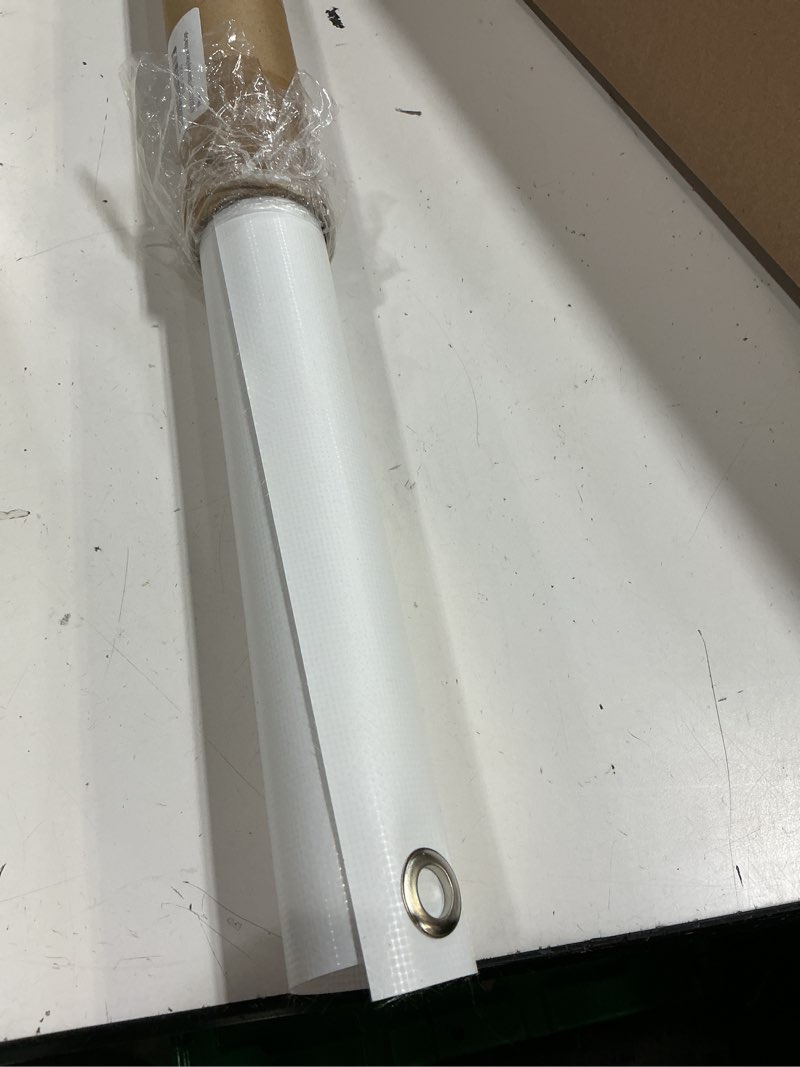 Condition photo showing Good Condition for 4 less co 2x5 ft blank vinyl banner white sign