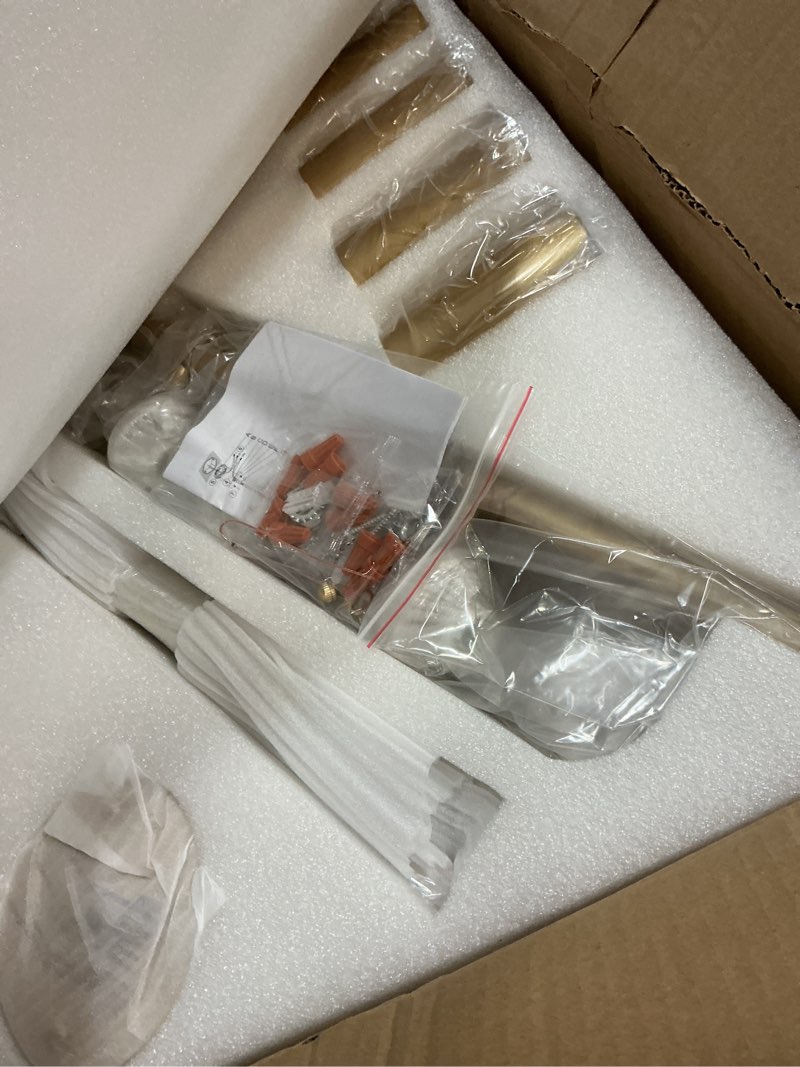 Condition photo showing Good Condition for 5-Light LED Track Lighting Kit Gold Track Light Flexibly Rotatable Light Head Modern Spot Lighting for Kitchen Living Room Dining Room Bedroom Closet Bar