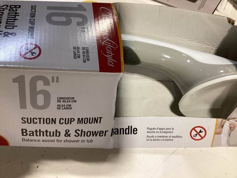 Condition photo showing Good Condition for mhi safe-er-grip 16-in white suction cup grab bar