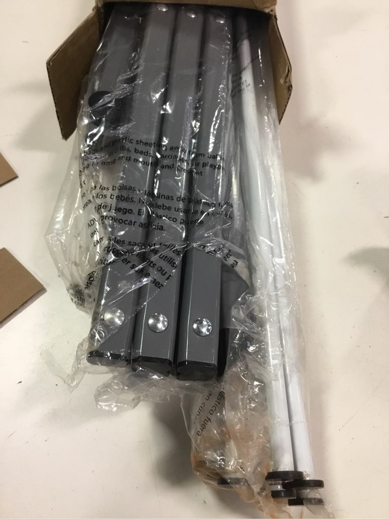 Condition photo showing As Is for Honey-Can-Do Collapsible Clothes Drying Rack – Durable, Space-Saving Laundry & Towel Rack, Sturdy Clothing Rack for Hanging Clothes Indoors & Outdoors, Steel 29\" W