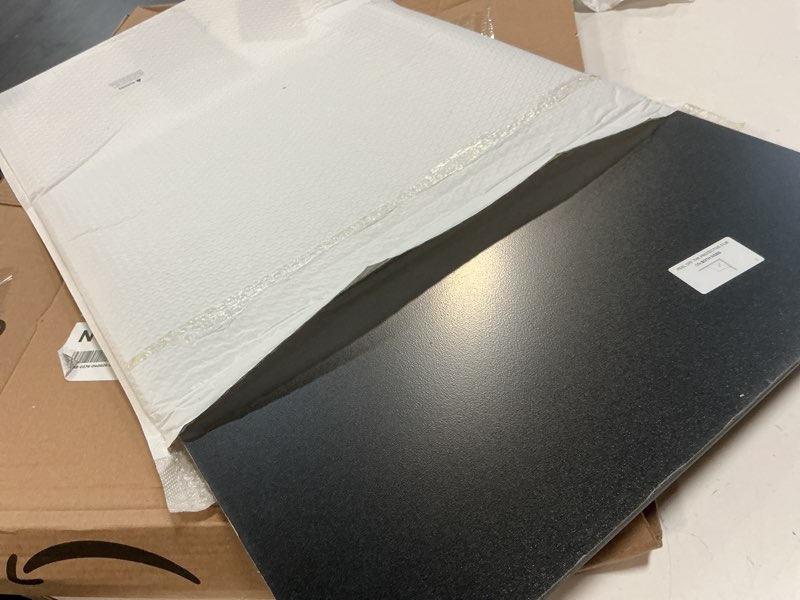 Condition photo showing Good Condition for abs plastic sheet 18" x 24" x 1/8" thick (3mm) black rigid thermoplastic sheet, moldable plastic panel for crafts, diy projects - textured & smooth finish, pack of 2 18" x 24" 2