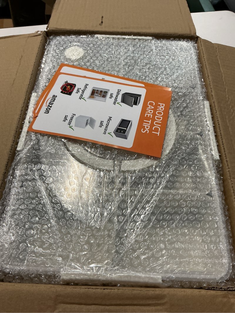 Condition photo showing New/Like New for Stackable Snackle Box Container with 2 Lids, 14 Compartments - BPA-Free Snackle box Organizer, Dishwasher & Microwave Safe Reusable Snacklebox for Veggies, Fruits, Charcuterie, Snacks (White, 2 Pack) White 2 Pack