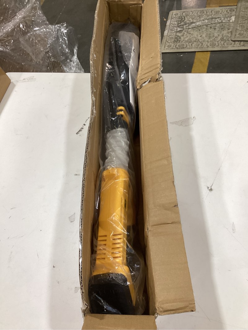 Condition photo showing New/Like New for leaf blower cordless for dewalt 20v max battery, 31000rpm brushless motor, 650cfm / 280mph, 60° adjustable head, telescopic pole & 3-speed electric blowers for lawn care, wet leaves, snow removal 650 cfm pole blower for dewalt 20v upgraded