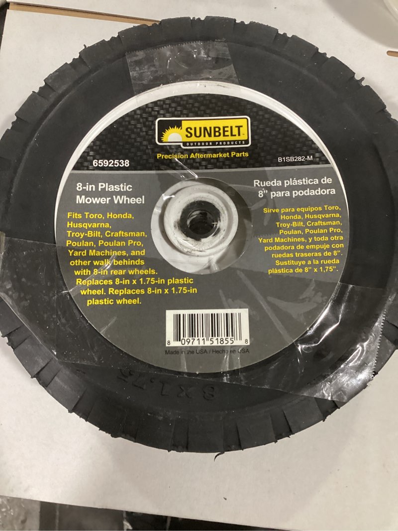 Condition photo showing Good Condition for sunbelt 8-in universal plastic wheel