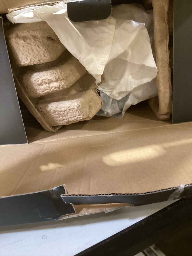 Condition photo showing As Is for krups 4-slice belgian waffle maker: stainless steel, 5 browning levels, audible ready beep, removable plates, 1200w, silver/black, large waffle maker family size, great for family breakfasts family size - 4 waffle slices