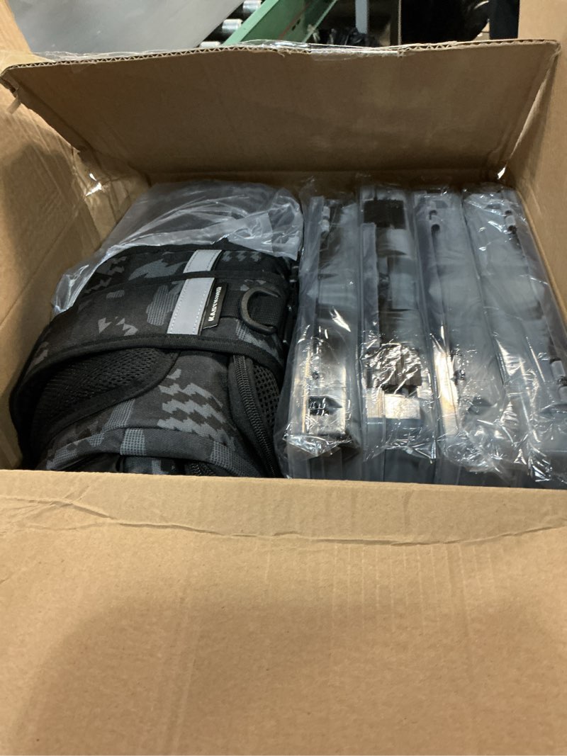Condition photo showing Good Condition for kastking baitspace fishing tackle backpack with removable bait binder,2 rod holders storage fishing gear and equipment b: black camo (with (4) 3600 tackle boxes)