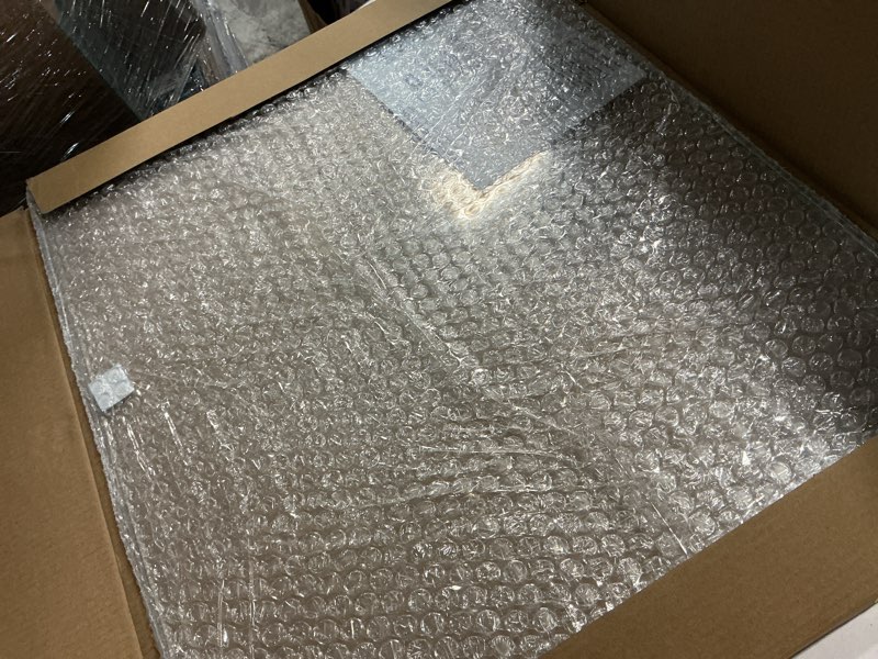 Condition photo showing Good Condition for tempered glass cutting board – 16"x20" clear kitchen counter protector, heat & scratch resistant, non-slip feet - large transparent 20"l x 16"w