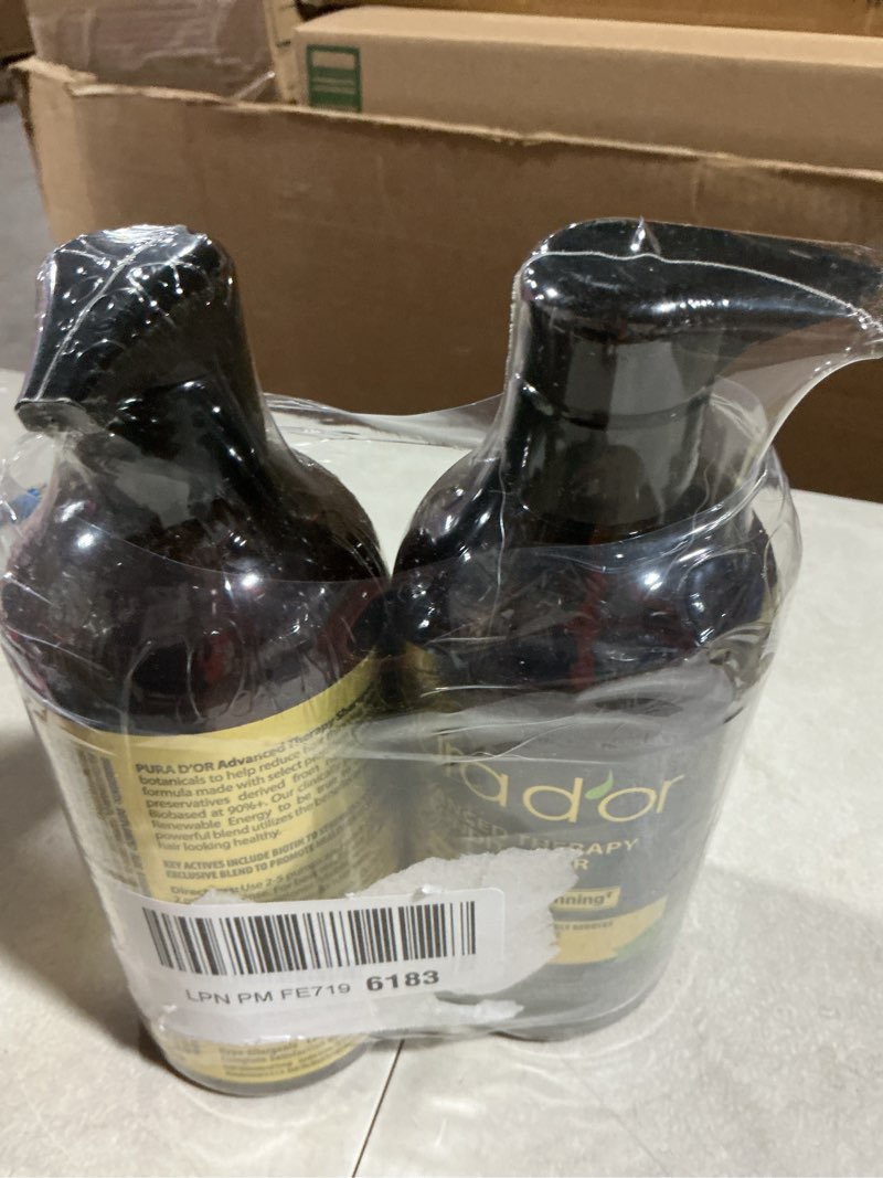 Condition photo showing Good Condition for PURA D'OR Advanced Therapy Conditioner (16oz) For Increased Moisture, Strength, Volume & Texture, No Sulfates, Contains Argan Oil & Biotin, All Hair Types, Men & Women (Packaging May Vary)