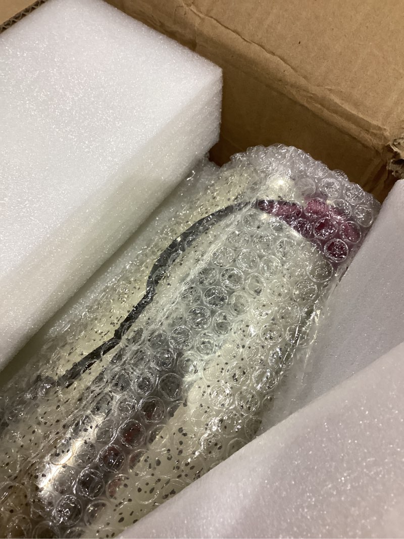 Condition photo showing As Is for Glasseam Gold Cylinder Vases for Centerpieces: 12 Modern Mercury Hurricane Glass Vase Set for Flowers - Decorative Golden Pillar Candle Holders for Wedding Party Dining Room Table Decor Gold 12