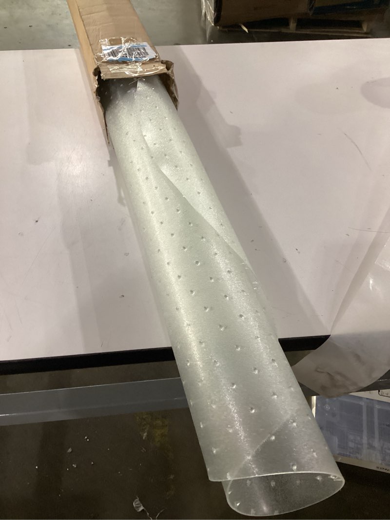 Condition photo showing New/Like New for WASJOYE Office Chair Mat for Carpet, 36" Round Clear Home Carpet Chair Mat Protector Cover with Non-Slip Studded for Computer Desk Rolling Chair