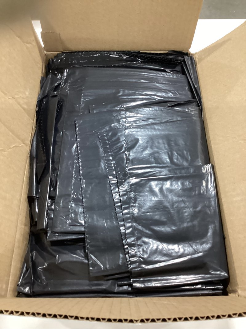 Condition photo showing Good Condition for plasticplace 55-60 gallon trash bags, 1.2 mil heavy duty contractor garbage bags, black tear-resistant bags for construction, yard waste, industrial use, large 38” x 58” (100 count) 100 count (pack of 1)