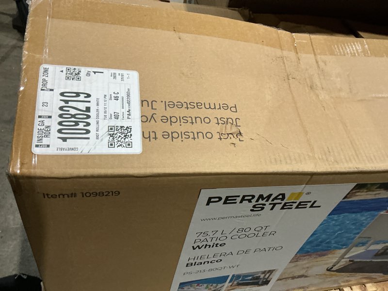 Condition photo showing Good Condition for permasteel 80 quart(s) white insulated beverage