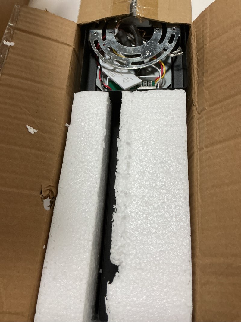 Condition photo showing As Is for VOLISUN Modern Bathroom Vanity Light 24 inch, Rotatable, 14W Dimmable 5CCT Led Bathroom Light Fixture Over Mirror, Black Bar Vanity Light for Bathroom Mirror Restroom-ETL Certificated Black 24 inch