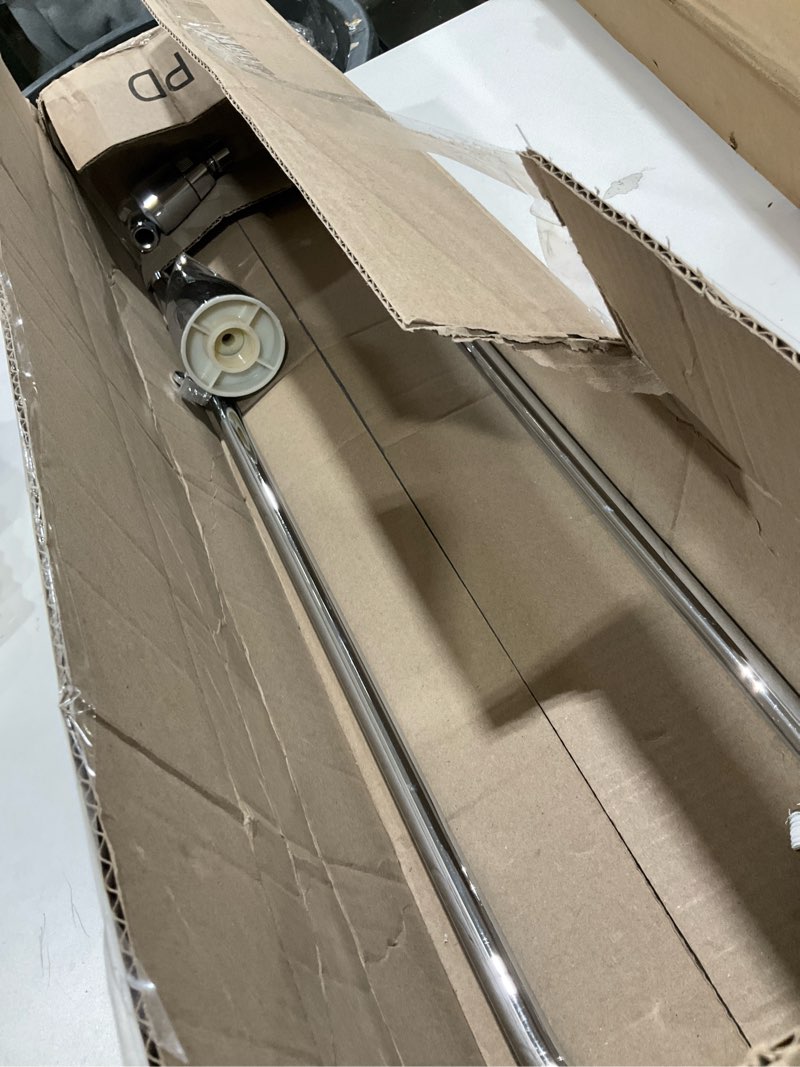 Condition photo showing As Is for EZ-FLO Spout-Type Add-On Shower Unit, Chrome, 11120