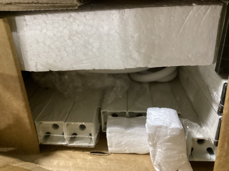 Condition photo showing Good Condition for full size bed frame with headboard and footboard,white metal platform bed frames with led lights and usb charging station,heavy duty metal slats,no box spring needed,sturdy&noise free off white full size