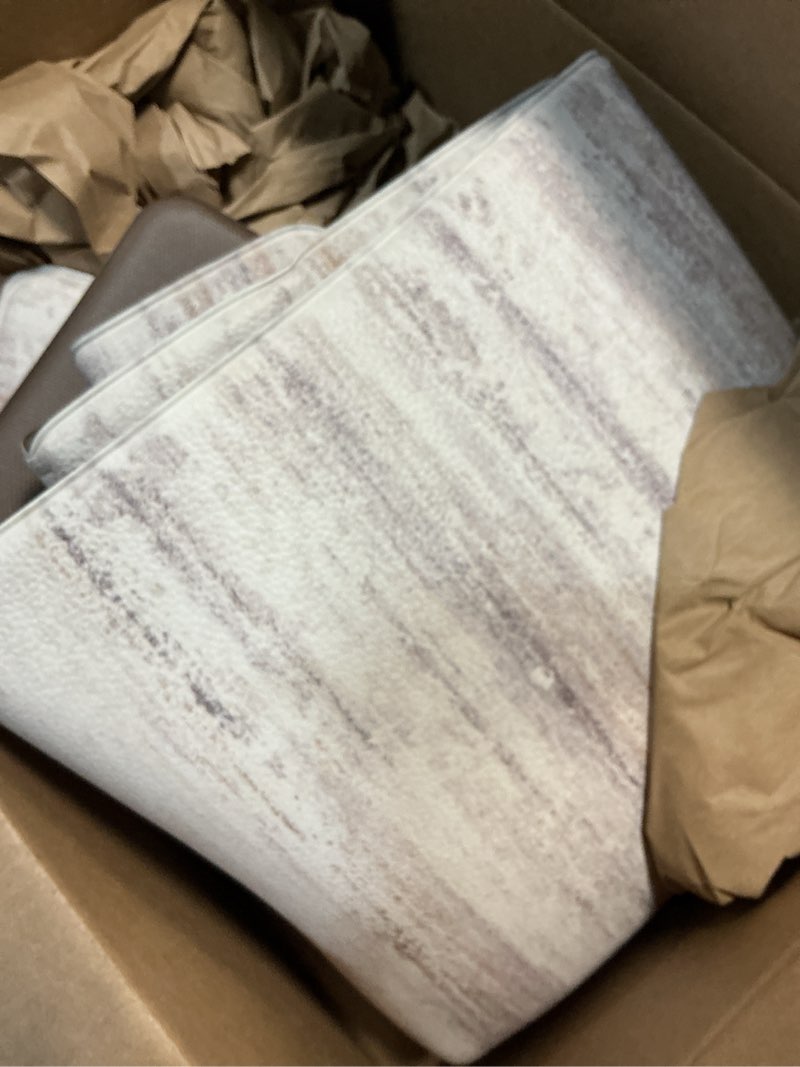Condition photo showing Good Condition for kimode anti fatigue mats for kitchen floor, farmhouse kitchen runner rugs 24"x59", non slip kitchen mats for floor, padded kitchen floor mats, light brown rugs for kitchen floor sink laundry office 59"l x 24"w x 0.5"th light brown/multi