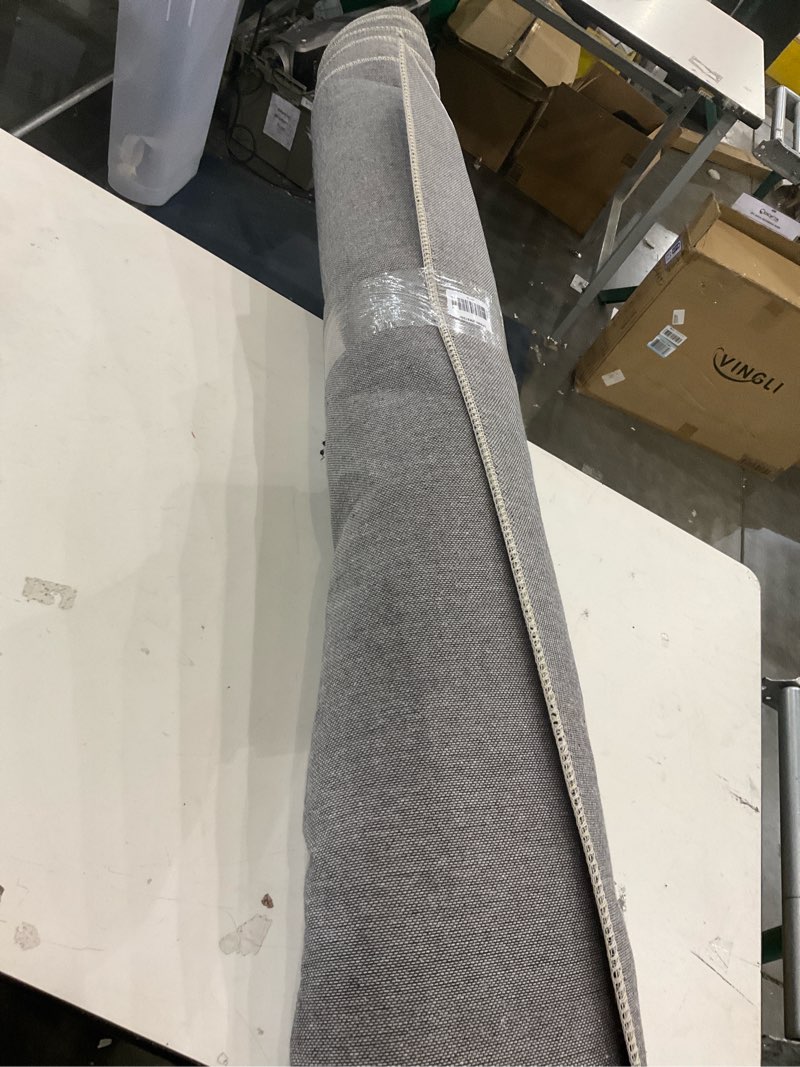 Condition photo showing As Is for Loloi Layla Collection LAY-03 Olive/Charcoal 9'-0" x 12'-0" .13" Thick Area Rug, Soft, Durable, Vintage Inspired, Distressed, Low Pile, Non-Shedding, Easy Clean, Printed, Living Room Rug 9' x 12' (Rectangular) Olive / Charcoal